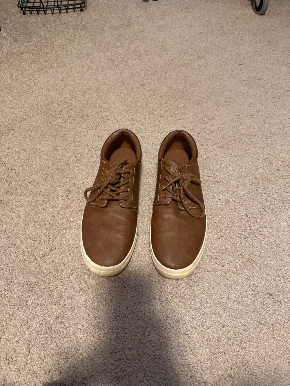 Goodfellow & Co Brown Casual Lace-Up Sneakers with White Sole